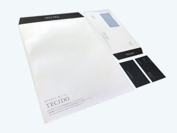 かっこいい封筒デザイン実績